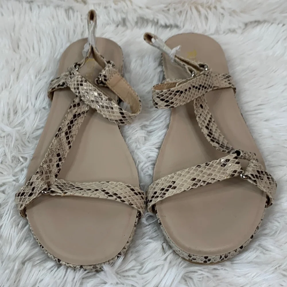 Restricted Snakeskin Sandals- NWT